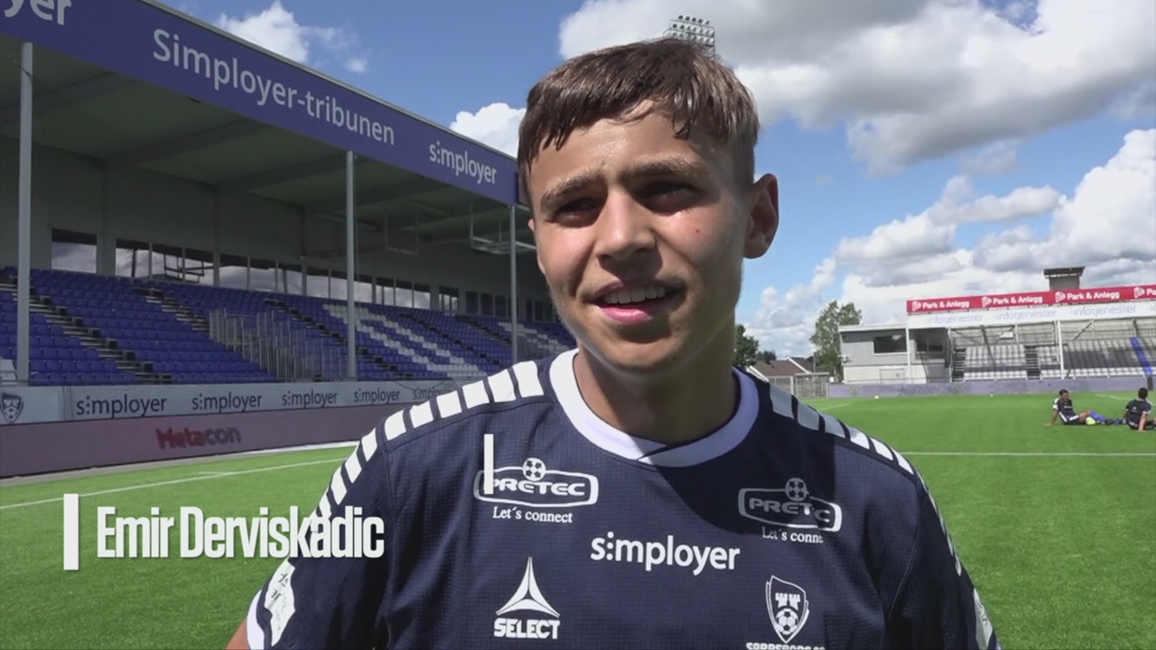 Emir Derviskadic trente med a-laget